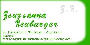 zsuzsanna neuburger business card